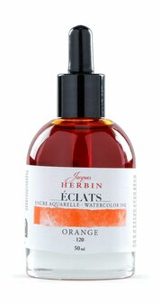 Herbin Eclats aquarel inkt ORANJE -120- Flesje 50ml