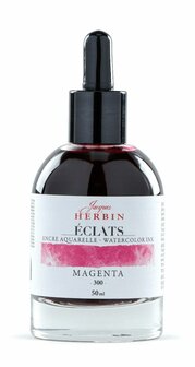 Herbin Eclats aquarel inkt MAGENTA -300- Flesje 50ml 