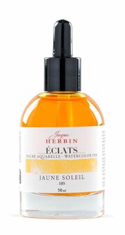 Herbin Eclats aquarelinkt ZONNEGEEL -105- Flesje 50ml 