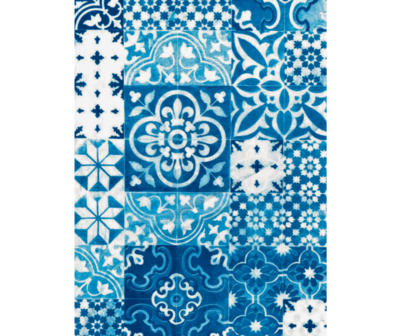 Decopatch papier Portugese Tegel blauw