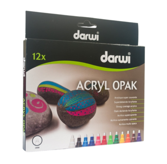 DARWI ACRYLIC OPAK MARKERS 3 MM SET 12X6ML