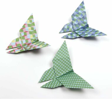 Origami papier Geometric, 60 vel 70g 20 x 20 cm - met motief