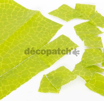 Decopatch papier limegroen moza&iuml;k 