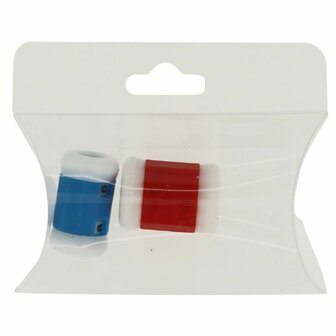 Toerentellers 2 stuks blauw-rood