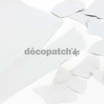 Decopatch papier zilverkleurig