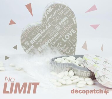 Decopatch papier tekst Love Amour Liefde