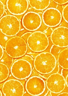 Decopatch papier oranje sinasappelschijven 