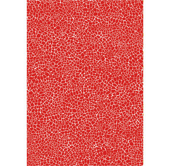 Decopatch papier rood/wit moza&iuml;k 