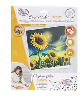Crystal Card Kit &reg; Soulful Sunflower (18x18 cm)