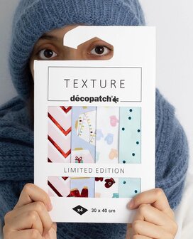 Set Texture Decopatch kerstpapier Kerst Maille Xmas hotfoil Limited Edition 