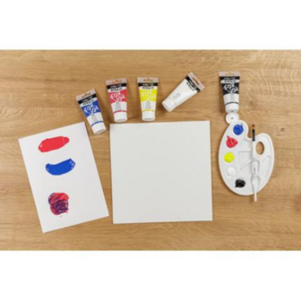 DFY Starterset Acrylverf primaire kleuren - 5 x 75 ml