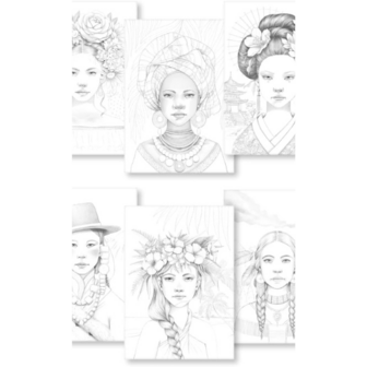 Odelia kleurboek volwassenen - thema women - 