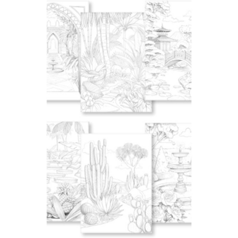Odelia kleurboek volwassenen - thema gardens - 