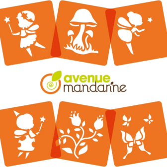 Set van 6 sjablonen - Fairy