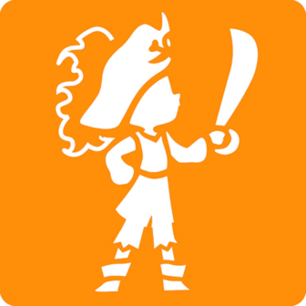 Set van 6 sjablonen - Piraten