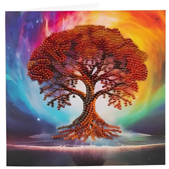Crystal Card Kit &reg; Tree of life (18x18 cm)
