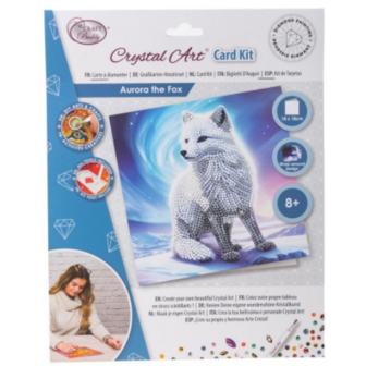 Crystal Card Kit &reg; Aurora the fox (18x18 cm)