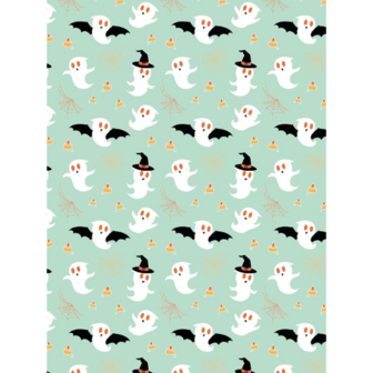 Set Texture Decopatch papier Halloween Spookjes hotfoil Limited Edition 
