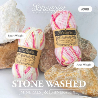 Scheepjes stone washed minerals Rhodo Radiance