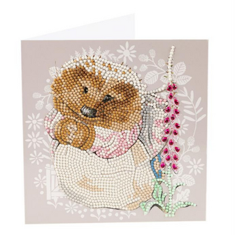 Crystal Card&nbsp;kit &reg;&nbsp;Mrs. Tiggy-Winkle (partial) 18 x 18 cm.