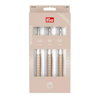 Prym Ergonomics wolhaaknaalden set taupe 3.00&ndash;5.00 mm