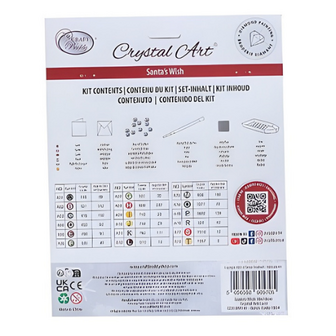 Crystal Card Kit &reg; Winter Santa wish (18x18cm/partial)