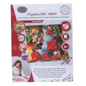 Crystal Card Kit &reg; Winter Santa wish (18x18cm/partial)