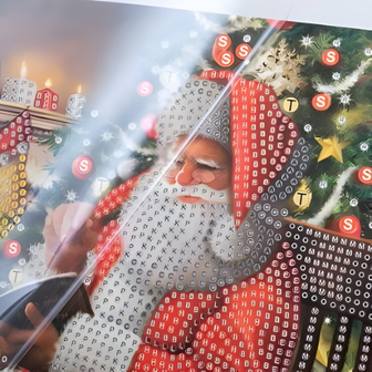 Crystal Card Kit &reg; Winter Santa wish (18x18cm/partial)