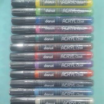 Darwi acryl markers set 12x 6ml