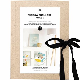 Window Chalk Art Templates 3-delig Mermaid FSC Mix