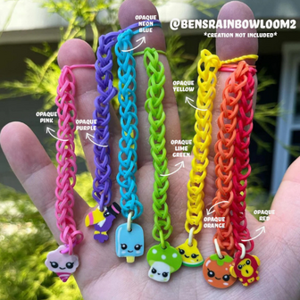 Rainbow Loom oranje opaque 600 stuks
