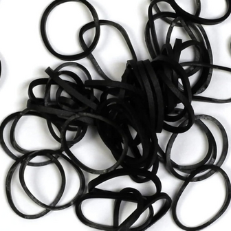 Rainbow Loom zwart opaque 600 stuks