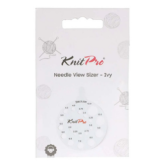 KnitPro breinaaldmeter rond ecru