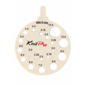 KnitPro breinaaldmeter rond ecru