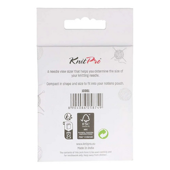 KnitPro breinaaldmeter rond ecru