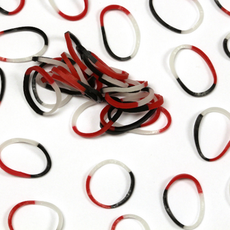 Rainbow Loom ladybug glow opaque 600 stuks