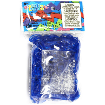Rainbow Loom ocean blue jelly 600 stuks