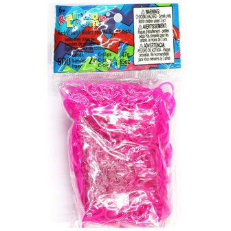 Rainbow Loom red violet jelly 600 stuks