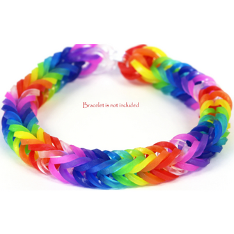Rainbow Loom red jelly 600 stuks