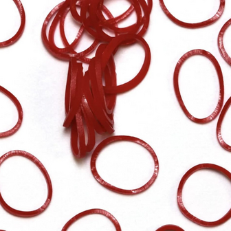 Rainbow Loom red jelly 600 stuks