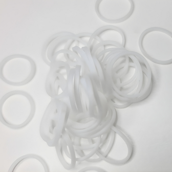 Rainbow Loom rmetallic wit 300 stuks