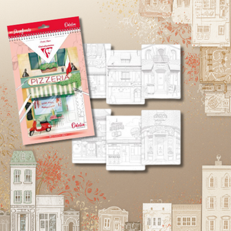 Odelia kleurboek volwassenen - thema shopfronts