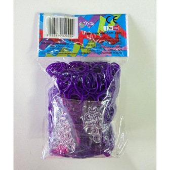 Rainbow Loom lila opaque 600 stuks