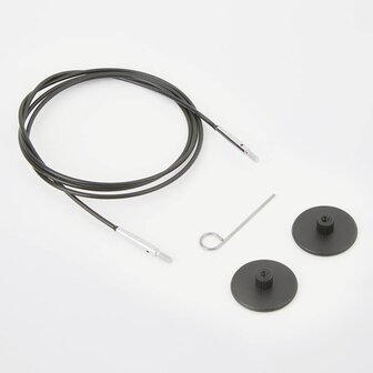 KnitPro Kabel met connector 60cm zwart