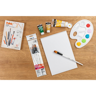 Darwi For You Verfkwasten &ndash; 5 Medium Speciale Penselen | Lijn, Rond, Waaier, Schuin &amp; Lang Plat