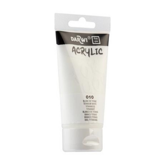 Darwi For You Acrylverf 75 ml in tube titaniumwit