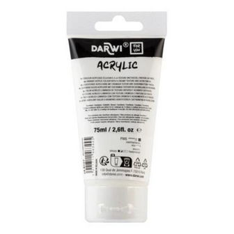 Darwi For You Acrylverf 75 ml in tube titaniumwit
