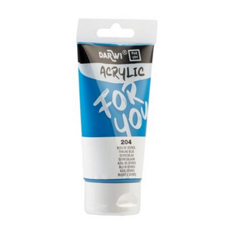 Darwi For You acrylverf 75 ml in tube sevres blauw