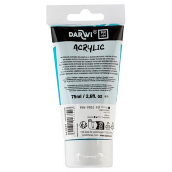 Darwi For You acrylverf 75 ml in tube turquoise blauw