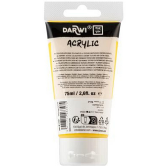 Darwi For You acrylverf 75 ml in tube primair geel